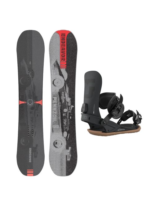 SET Placa Snowboard ENDEAVOR - Sentinal 2026 + Legaturi Snowboard UNION Men's 2027 STRATA Black