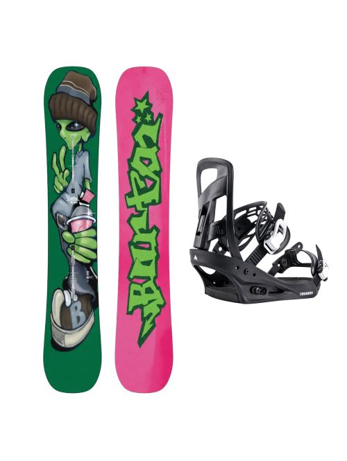 SET Placa Snowboard BURTON - GOOD COMPANY Camber 2027 + Legaturi Snowboard BURTON - Men's - FREESTYLE Black W27