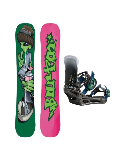 SET Placa Snowboard BURTON - GOOD COMPANY Camber 2027 + Legaturi Snowboard BURTON - Men's - MALAVITA Black Fade W27