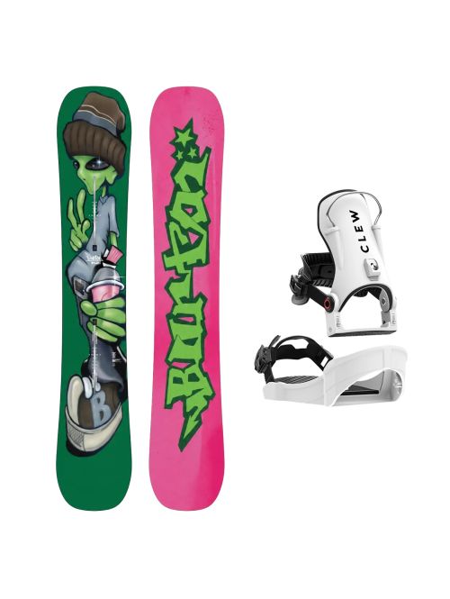 SET Placa Snowboard BURTON - GOOD COMPANY Camber 2027 + Legaturi Snowboard CLEW Independence 1.0 2027 - White