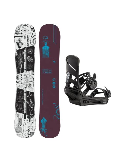SET Placa Snowboard BURTON - REWIND PurePop Camber 2027 + Legaturi Snowboard BURTON - Men's - MISSION Black W27