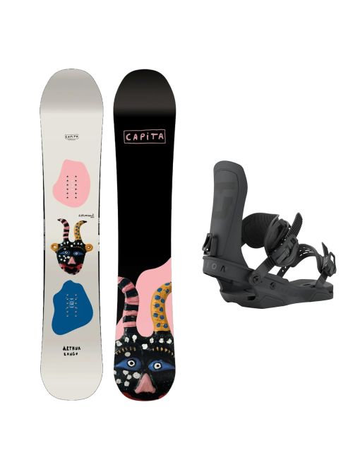 SET Placa Snowboard CAPiTA - AERONAUT WIDE 2027 - 158W + Legaturi Snowboard UNION Men's 2027 FORCE TEAM Black