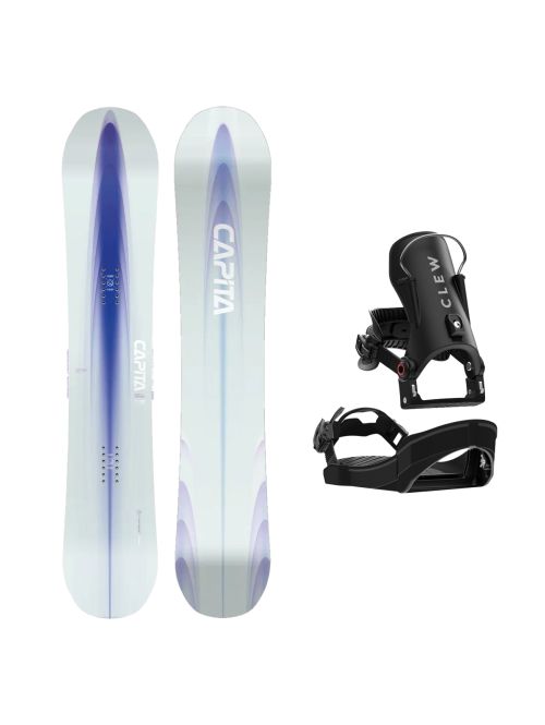 SET Placa Snowboard CAPiTA - ARTEMIS 2027 - 147 + Legaturi Snowboard CLEW Independence 1.0 2027 - Black