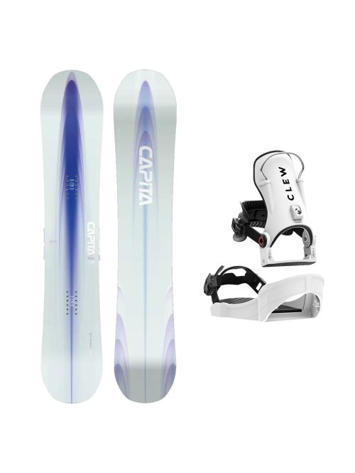SET Placa Snowboard CAPiTA - ARTEMIS 2027 - 147 + Legaturi Snowboard CLEW Independence 1.0 2027 - White