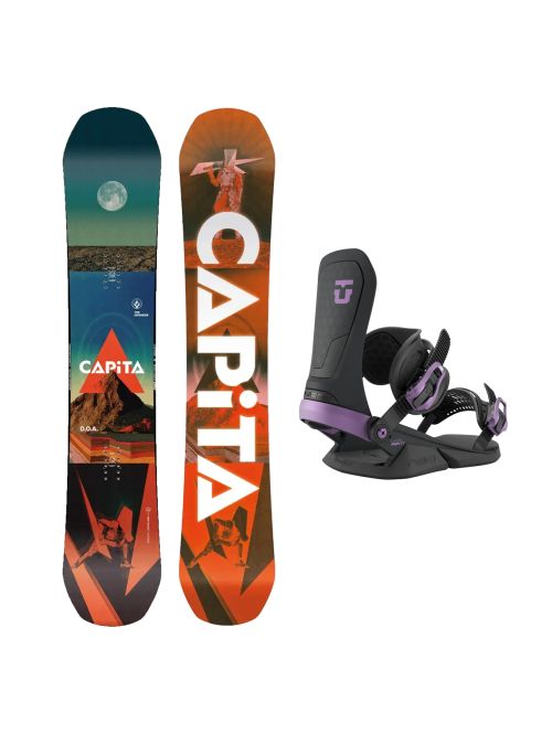 SET Placa Snowboard CAPiTA - D.O.A. 2027 + Legaturi Snowboard UNION Unisex 2027 NEO Black