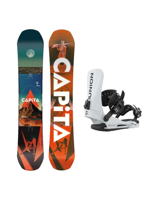SET Placa Snowboard CAPiTA - D.O.A. 2027 + Legaturi Snowboard UNION Men's 2027 STR Grey