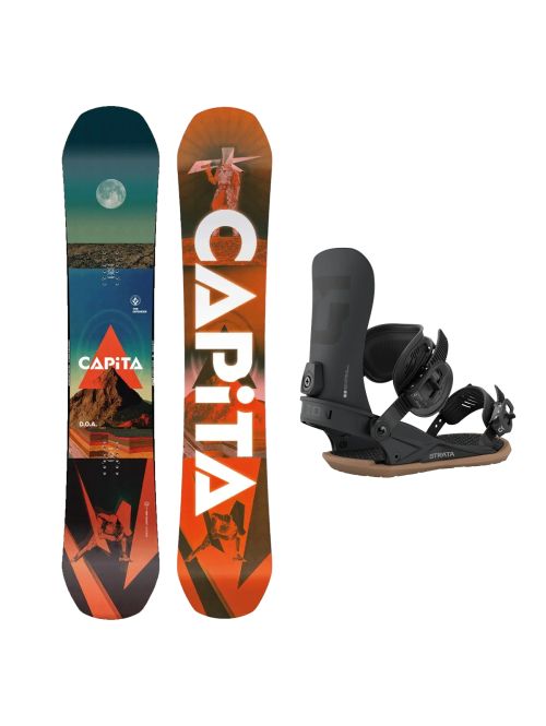 SET Placa Snowboard CAPiTA - D.O.A. 2027 + Legaturi Snowboard UNION Men's 2027 STRATA Black