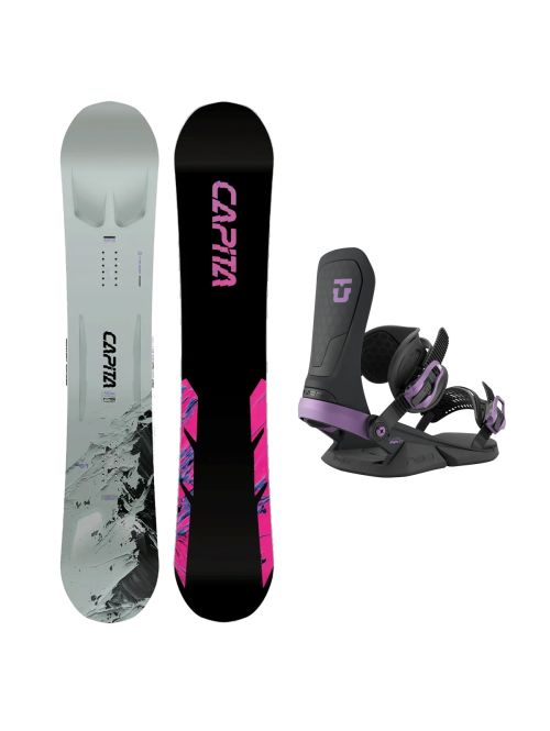 SET Placa Snowboard CAPiTA - MEGA MERCURY 2027 - 157 + Legaturi Snowboard UNION Unisex 2027 NEO Black