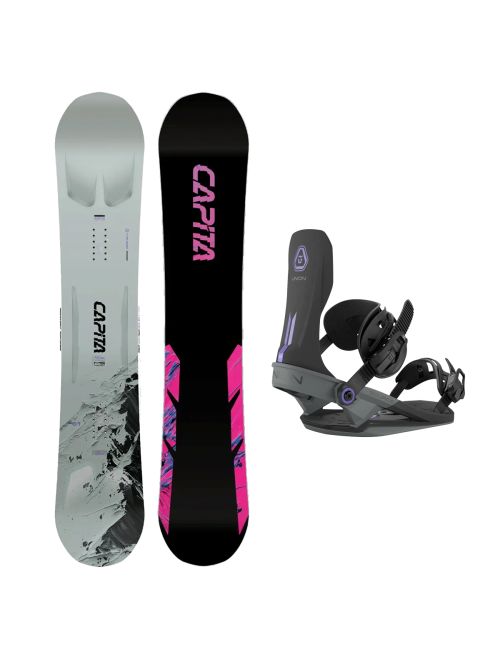 SET Placa Snowboard CAPiTA - MEGA MERCURY 2027 - 157 + Legaturi Snowboard UNION Unisex 2027 SOURCE Black
