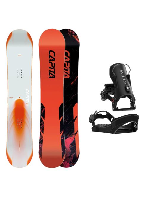 SET Placa Snowboard CAPiTA - MERCURY 2027 + Legaturi Snowboard CLEW Independence 1.0 2027 - Black