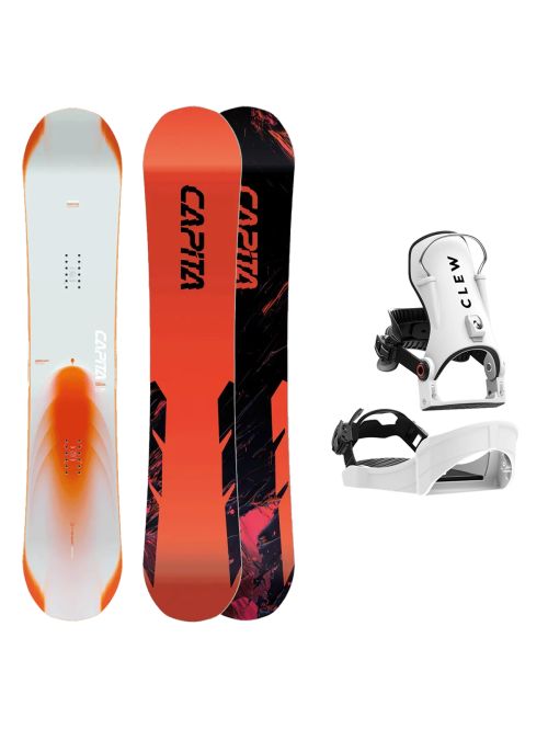 SET Placa Snowboard CAPiTA - MERCURY 2027 + Legaturi Snowboard CLEW Independence 1.0 2027 - White