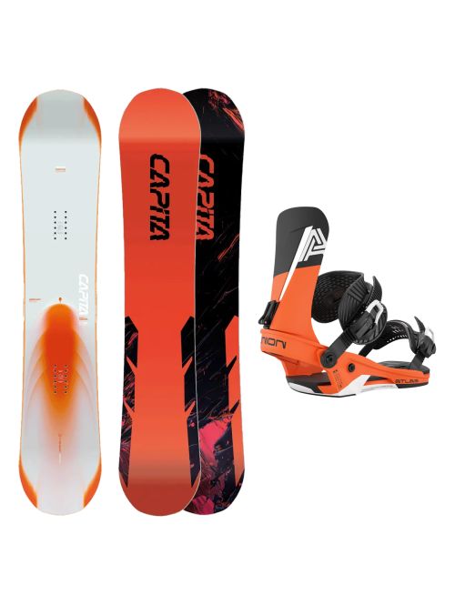 SET Placa Snowboard CAPiTA - MERCURY 2027 + Legaturi Snowboard UNION Men's 2027 ATLAS Orange