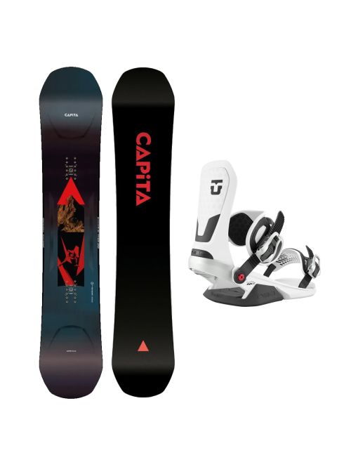 SET Placa Snowboard CAPiTA - SUPER D.O.A. 2027 + Legaturi Snowboard UNION Unisex 2027 NEO White