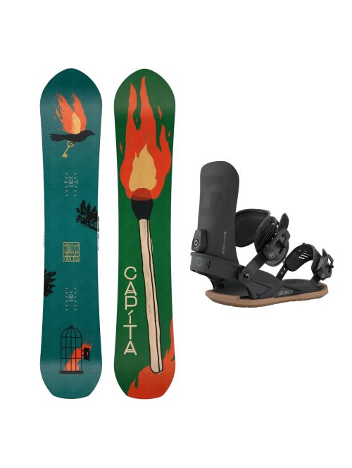SET Placa Snowboard CAPiTA - THE EQUALIZER 2027 + Legaturi Snowboard UNION Women's 2027 LEGACY Black