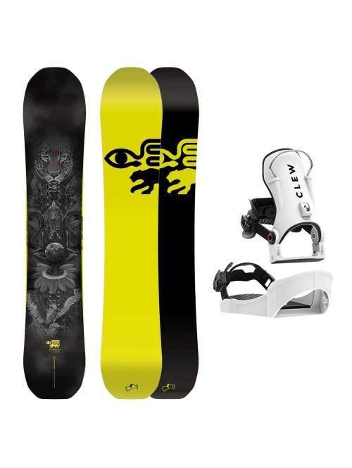 SET Placa Snowboard CAPiTA - THE MATRIARCH 2027 + Legaturi Snowboard CLEW Independence 1.0 2027 - White