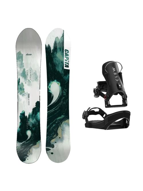 SET Placa Snowboard CAPiTA - THE NAVIGATOR 2027 - 167 + Legaturi Snowboard CLEW Independence 1.0 2027 - Black