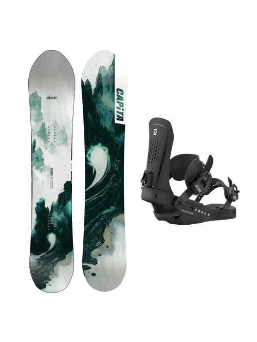 SET Placa Snowboard CAPiTA - THE NAVIGATOR 2027 - 167 + Legaturi Snowboard UNION Men's 2027 FORCE Black