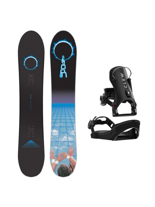 SET Placa Snowboard ENDEAVOR - Apollo 2026 160 Wide + Legaturi Snowboard CLEW Independence 1.0 2027 - Black