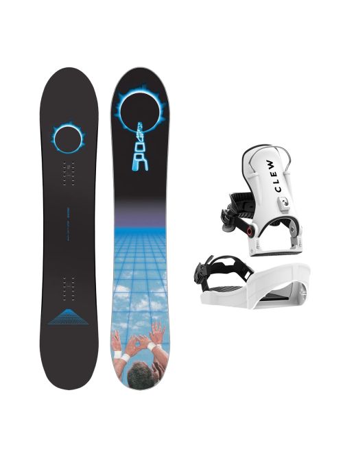 SET Placa Snowboard ENDEAVOR - Apollo 2026 160 Wide + Legaturi Snowboard CLEW Independence 1.0 2027 - White