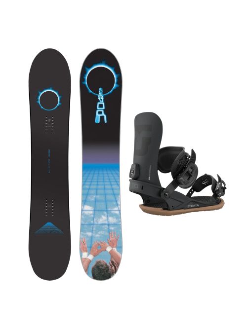 SET Placa Snowboard ENDEAVOR - Apollo 2026 160 Wide + Legaturi Snowboard UNION Men's 2027 STRATA Black