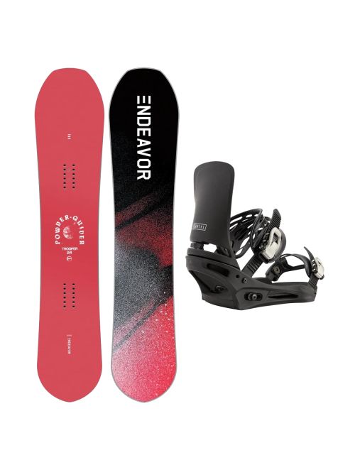 SET Placa Snowboard ENDEAVOR - Trooper PRO 2026 + Legaturi Snowboard BURTON - Men's - CARTEL Black W27
