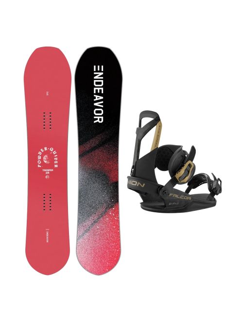 SET Placa Snowboard ENDEAVOR - Trooper PRO 2026 + Legaturi Snowboard UNION Unisex 2027 FALCOR Black