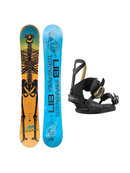 SET Placa Snowboard LIB TECH - DOUGHBOY 2027 - 185 + Legaturi Snowboard UNION Unisex 2027 FALCOR Black