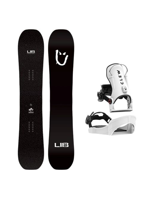 SET Placa Snowboard LIB TECH - DPR 2027 - 158 + Legaturi Snowboard CLEW Independence 1.0 2027 - White