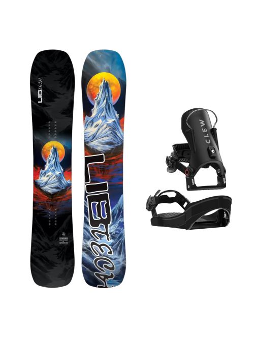 SET Placa Snowboard LIB TECH - DYNAMO 2027 - 159 + Legaturi Snowboard CLEW Independence 1.0 2027 - Black