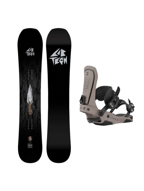 SET Placa Snowboard LIB TECH - EJACK KNIFE 2027 - 157 + Legaturi Snowboard UNION Men's 2027 FORCE Brown