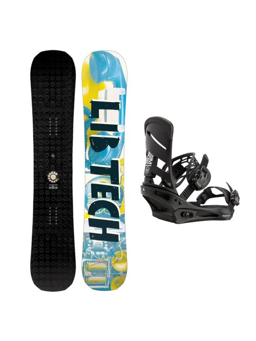 SET Placa Snowboard LIB TECH - LEGITIMIZER 2027 - 154 + Legaturi Snowboard BURTON - Men's - MISSION Black W27