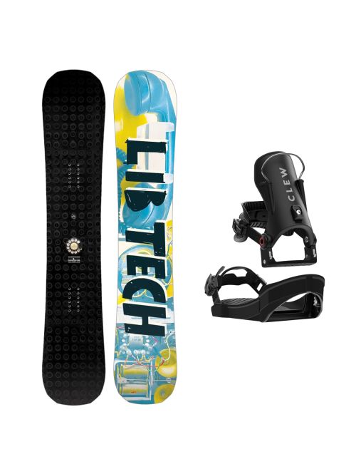 SET Placa Snowboard LIB TECH - LEGITIMIZER 2027 - 154 + Legaturi Snowboard CLEW Independence 1.0 2027 - Black