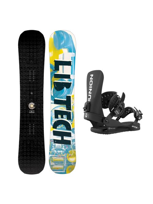 SET Placa Snowboard LIB TECH - LEGITIMIZER 2027 - 154 + Legaturi Snowboard UNION Men's 2027 STR Black
