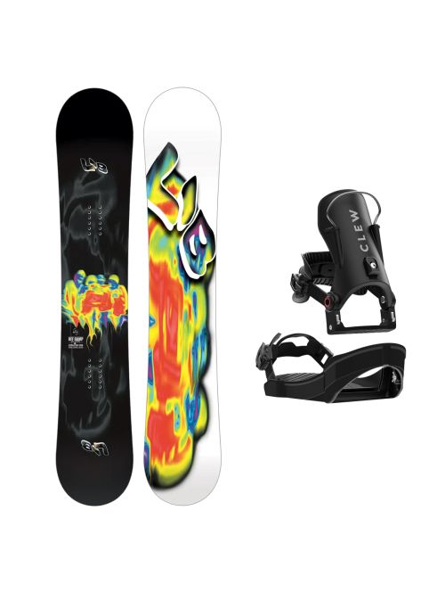 SET Placa Snowboard LIB TECH - OFF RAMP 2027 - 154 + Legaturi Snowboard CLEW Independence 1.0 2027 - Black