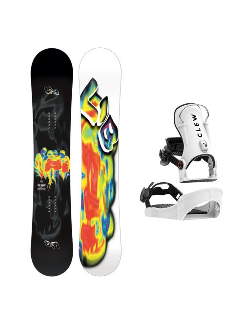 SET Placa Snowboard LIB TECH - OFF RAMP 2027 - 154 + Legaturi Snowboard CLEW Independence 1.0 2027 - White