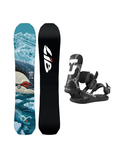 SET Placa Snowboard LIB TECH Orca II 2027 + Legaturi Snowboard UNION Men's 2027 ULTRA Black