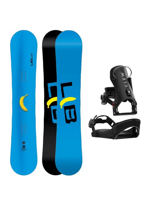 SET Placa Snowboard LIB TECH - SKATE BANANA 2027 + Legaturi Snowboard CLEW Independence 1.0 2027 - Black