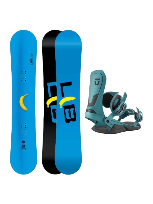 SET Placa Snowboard LIB TECH - SKATE BANANA 2027 + Legaturi Snowboard UNION Unisex 2027 NEO Green