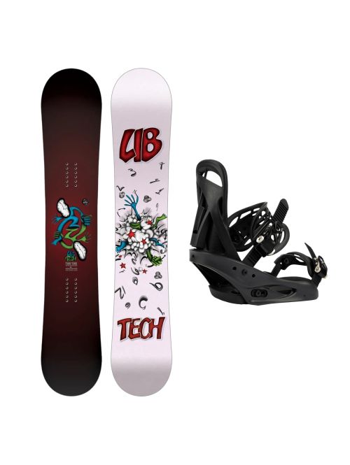 SET Placa Snowboard LIB TECH - TWO TIME 2027 - 146 + Legaturi Snowboard BURTON - Women's - CITIZEN Black W27