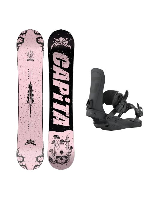 SET Placa Snowboard CAPiTA - DARK HORSE 2027 + Legaturi Snowboard UNION Men's 2027 FORCE TEAM Black