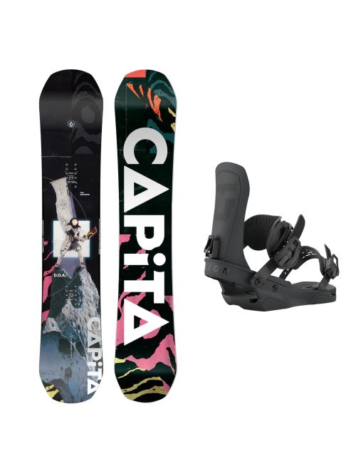 SET Placa Snowboard CAPiTA D.O.A. 2026 150 x Legaturi Snowboard UNION Men's 2027 FORCE TEAM Black