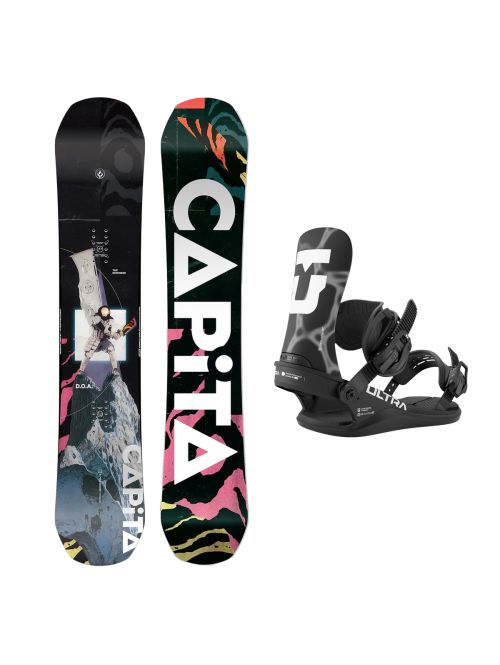 SET Placa Snowboard CAPiTA D.O.A. 2026 150 x Legaturi Snowboard UNION Men's 2027 ULTRA Black