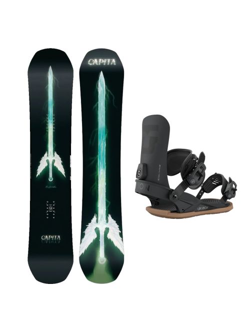 SET Placa Snowboard CAPiTA - MIA BROOKES PRO 2027 - 146 + Legaturi Snowboard UNION Women's 2027 LEGACY Black