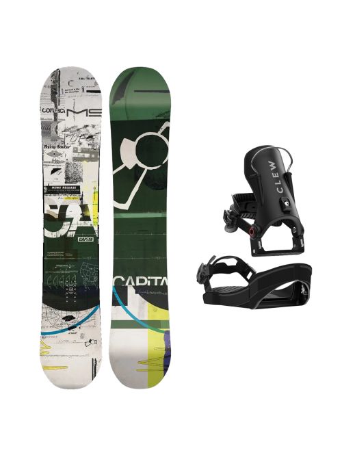 SET Placa Snowboard CAPiTA - OUTERSPACE LIVING WIDE 2027 + Legaturi Snowboard CLEW Independence 1.0 2027 - Black