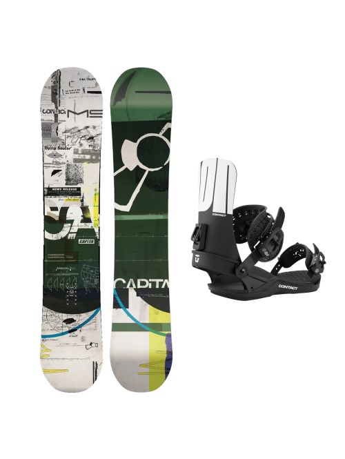 SET Placa Snowboard CAPiTA - OUTERSPACE LIVING WIDE 2027 + Legaturi Snowboard UNION Men's 2027 CONTACT Black