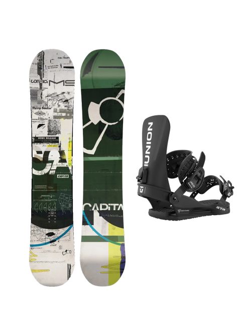 SET Placa Snowboard CAPiTA - OUTERSPACE LIVING WIDE 2027 + Legaturi Snowboard UNION Men's 2027 STR Black