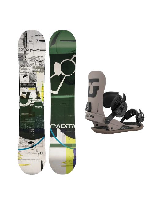 SET Placa Snowboard CAPiTA - OUTERSPACE LIVING WIDE 2027 + Legaturi Snowboard UNION Men's 2027 STRATA Brown