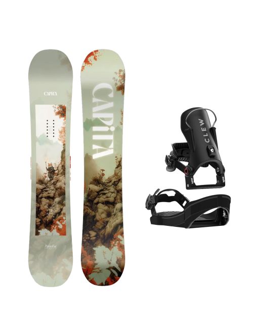 SET Placa Snowboard CAPiTA - PARADISE 2027 + Legaturi Snowboard CLEW Independence 1.0 2027 - Black