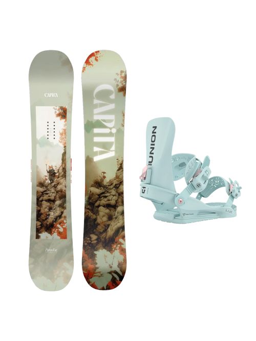 SET Placa Snowboard CAPiTA - PARADISE 2027 + Legaturi Snowboard UNION Women's 2027 JULIET Ice Blue