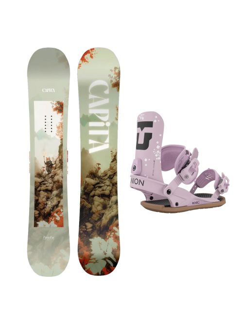 SET Placa Snowboard CAPiTA - PARADISE 2027 + Legaturi Snowboard UNION Women's 2027 LEGACY B4BC